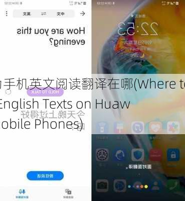 华为手机英文阅读翻译在哪(Where to Read English Texts on Huawei Mobile Phones)