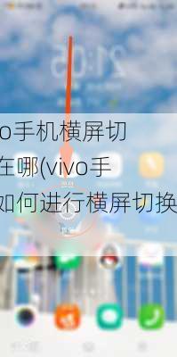 vivo手机横屏切换在哪(vivo手机如何进行横屏切换？)