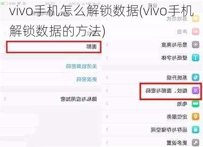 vivo手机怎么解锁数据(vivo手机解锁数据的方法)