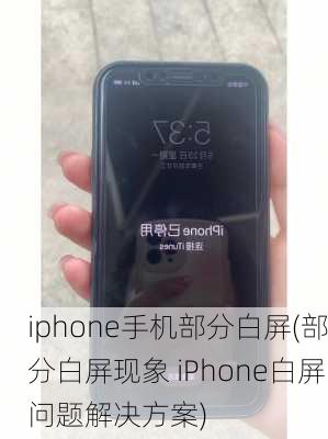 iphone手机部分白屏(部分白屏现象 iPhone白屏问题解决方案)