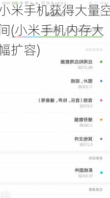 小米手机获得大量空间(小米手机内存大幅扩容)