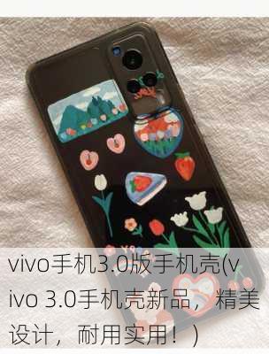 vivo手机3.0版手机壳(vivo 3.0手机壳新品，精美设计，耐用实用！)