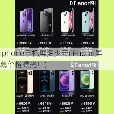 iphone手机屏多少元(iPhone屏幕价格曝光！)