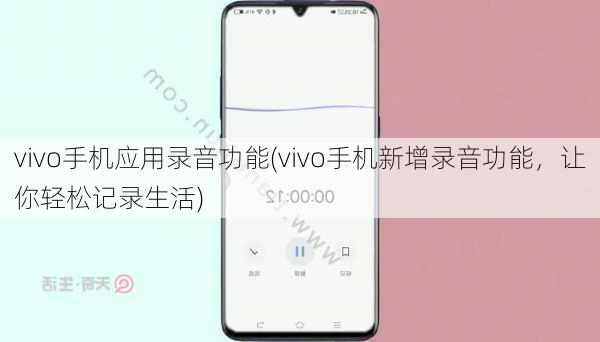 vivo手机应用录音功能(vivo手机新增录音功能，让你轻松记录生活)