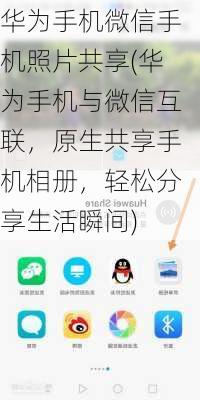 华为手机微信手机照片共享(华为手机与微信互联，原生共享手机相册，轻松分享生活瞬间)