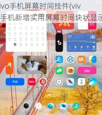 vivo手机屏幕时间挂件(vivo手机新增实用屏幕时间块状显示)