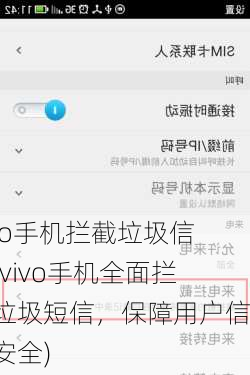 vivo手机拦截垃圾信息(vivo手机全面拦截垃圾短信，保障用户信息安全)