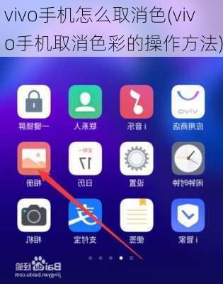 vivo手机怎么取消色(vivo手机取消色彩的操作方法)