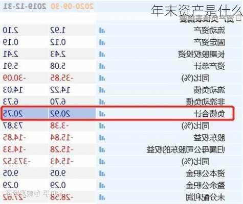 年末资产是什么