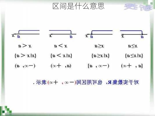 区间是什么意思