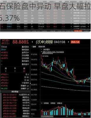 金石保险盘中异动 早盘大幅拉升5.37%