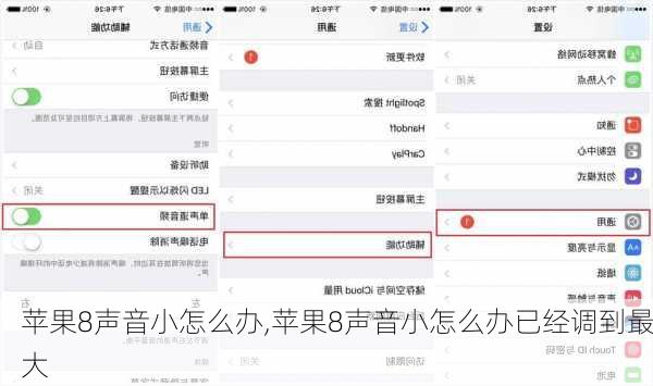 苹果8声音小怎么办,苹果8声音小怎么办已经调到最大