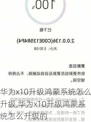 华为x10升级鸿蒙系统怎么升级,华为x10升级鸿蒙系统怎么升级的