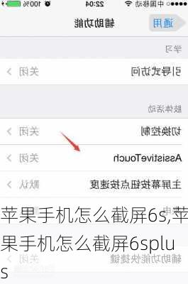 苹果手机怎么截屏6s,苹果手机怎么截屏6splus