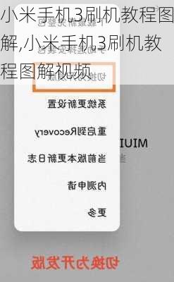 小米手机3刷机教程图解,小米手机3刷机教程图解视频