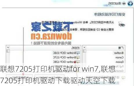 联想7205打印机驱动for win7,联想7205打印机驱动下载驱动天空下载