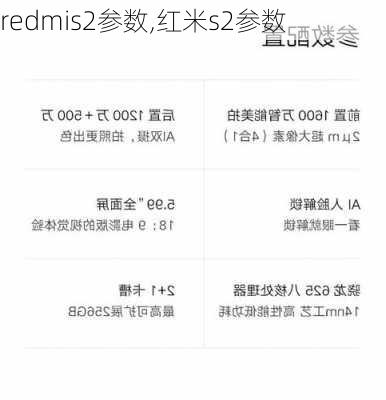 redmis2参数,红米s2参数