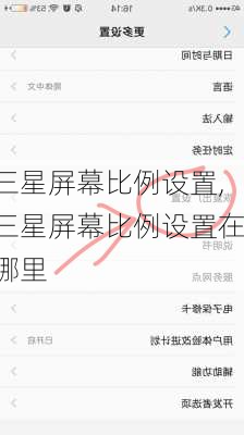 三星屏幕比例设置,三星屏幕比例设置在哪里