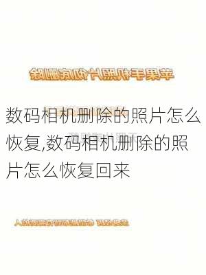 数码相机删除的照片怎么恢复,数码相机删除的照片怎么恢复回来