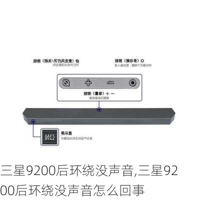 三星9200后环绕没声音,三星9200后环绕没声音怎么回事