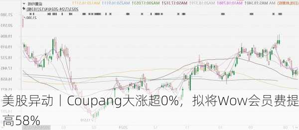 美股异动丨Coupang大涨超0%，拟将Wow会员费提高58%