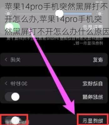 苹果14pro手机突然黑屏打不开怎么办,苹果14pro手机突然黑屏打不开怎么办什么原因