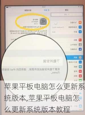 苹果平板电脑怎么更新系统版本,苹果平板电脑怎么更新系统版本教程