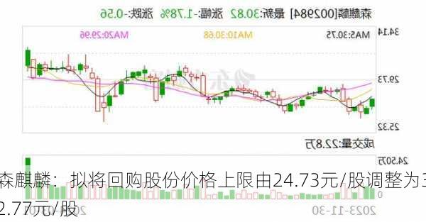 森麒麟：拟将回购股份价格上限由24.73元/股调整为32.77元/股