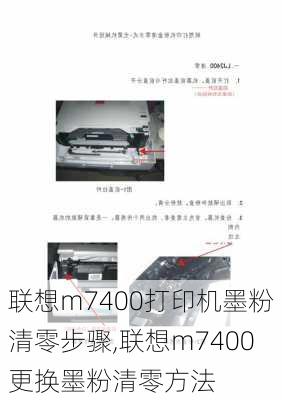 联想m7400打印机墨粉清零步骤,联想m7400更换墨粉清零方法