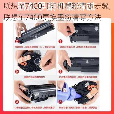 联想m7400打印机墨粉清零步骤,联想m7400更换墨粉清零方法