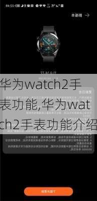 华为watch2手表功能,华为watch2手表功能介绍