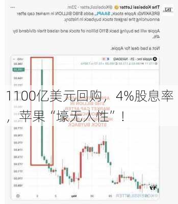 1100亿美元回购，4%股息率，苹果“壕无人性”！