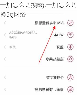 一加怎么切换5g,一加怎么切换5g网络