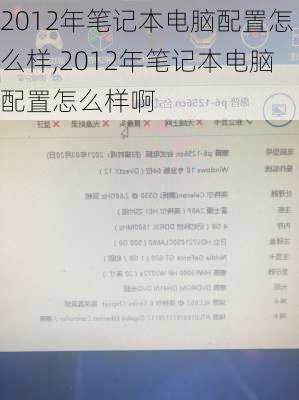 2012年笔记本电脑配置怎么样,2012年笔记本电脑配置怎么样啊