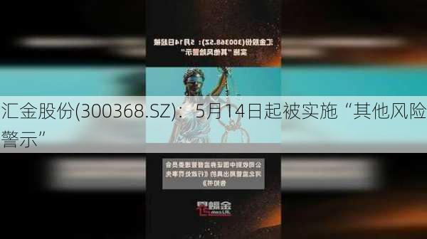 汇金股份(300368.SZ)：5月14日起被实施“其他风险警示”