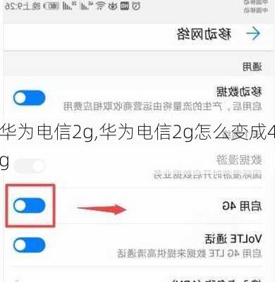 华为电信2g,华为电信2g怎么变成4g