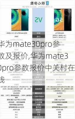 华为mate30pro参数及报价,华为mate30pro参数报价中关村在线