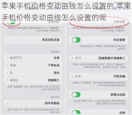 苹果手机价格变动曲线怎么设置的,苹果手机价格变动曲线怎么设置的呢