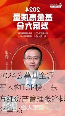 2024公募基金领军人物TOP榜：东方红资产管理张锋排名第56