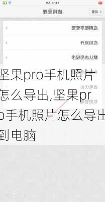 坚果pro手机照片怎么导出,坚果pro手机照片怎么导出到电脑