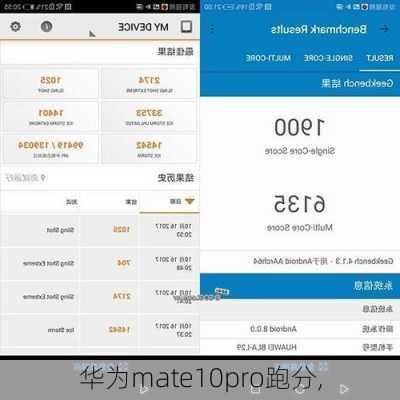 华为mate10pro跑分,