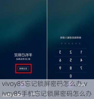 vivoy85忘记锁屏密码怎么办,vivoy85手机忘记锁屏密码怎么办