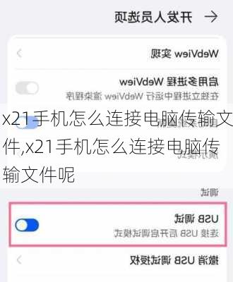 x21手机怎么连接电脑传输文件,x21手机怎么连接电脑传输文件呢