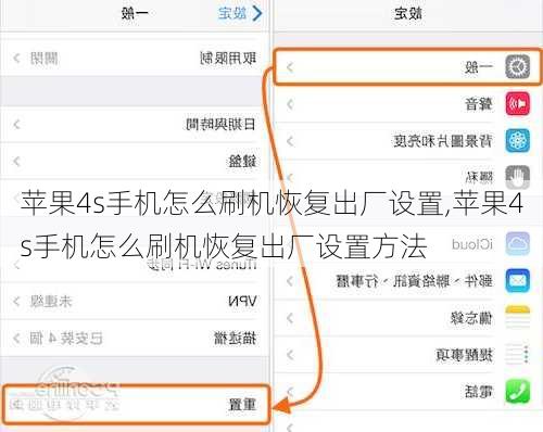 苹果4s手机怎么刷机恢复出厂设置,苹果4s手机怎么刷机恢复出厂设置方法