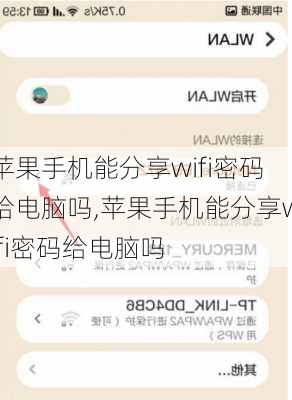 苹果手机能分享wifi密码给电脑吗,苹果手机能分享wifi密码给电脑吗