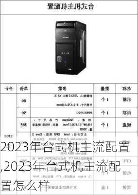 2023年台式机主流配置,2023年台式机主流配置怎么样