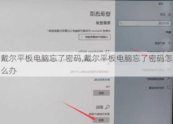 戴尔平板电脑忘了密码,戴尔平板电脑忘了密码怎么办