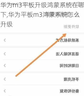 华为m3平板升级鸿蒙系统在哪下,华为平板m3鸿蒙系统怎么升级