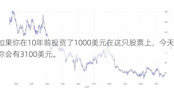 如果你在10年前投资了1000美元在这只股票上，今天你会有3100美元。