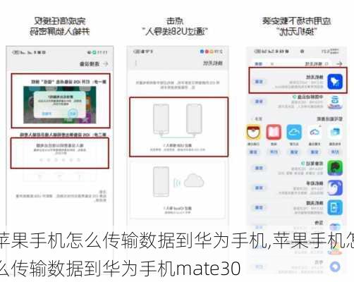 苹果手机怎么传输数据到华为手机,苹果手机怎么传输数据到华为手机mate30